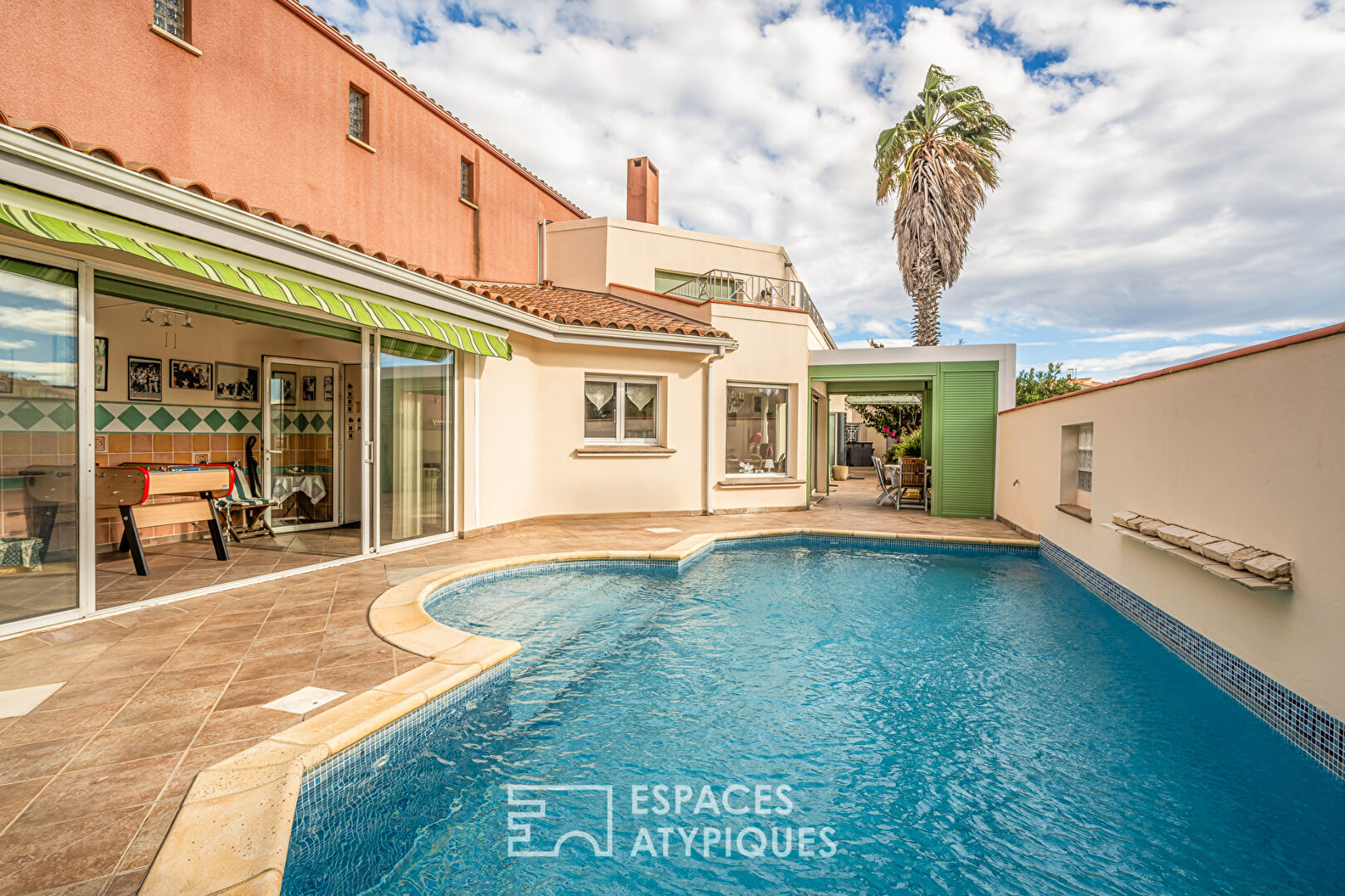 Maison d’architecte avec piscine à 200m de la plage