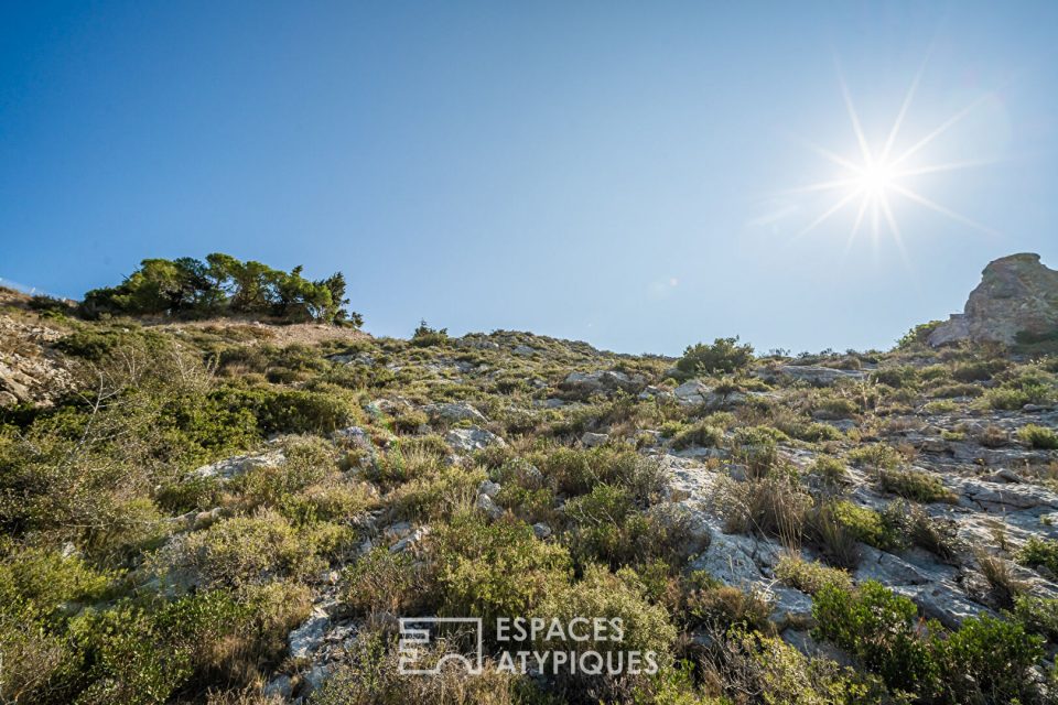 Terrain diffus avec vue sur l'étang de Bages