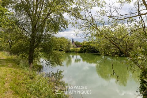 Authentic farmhouse with pond