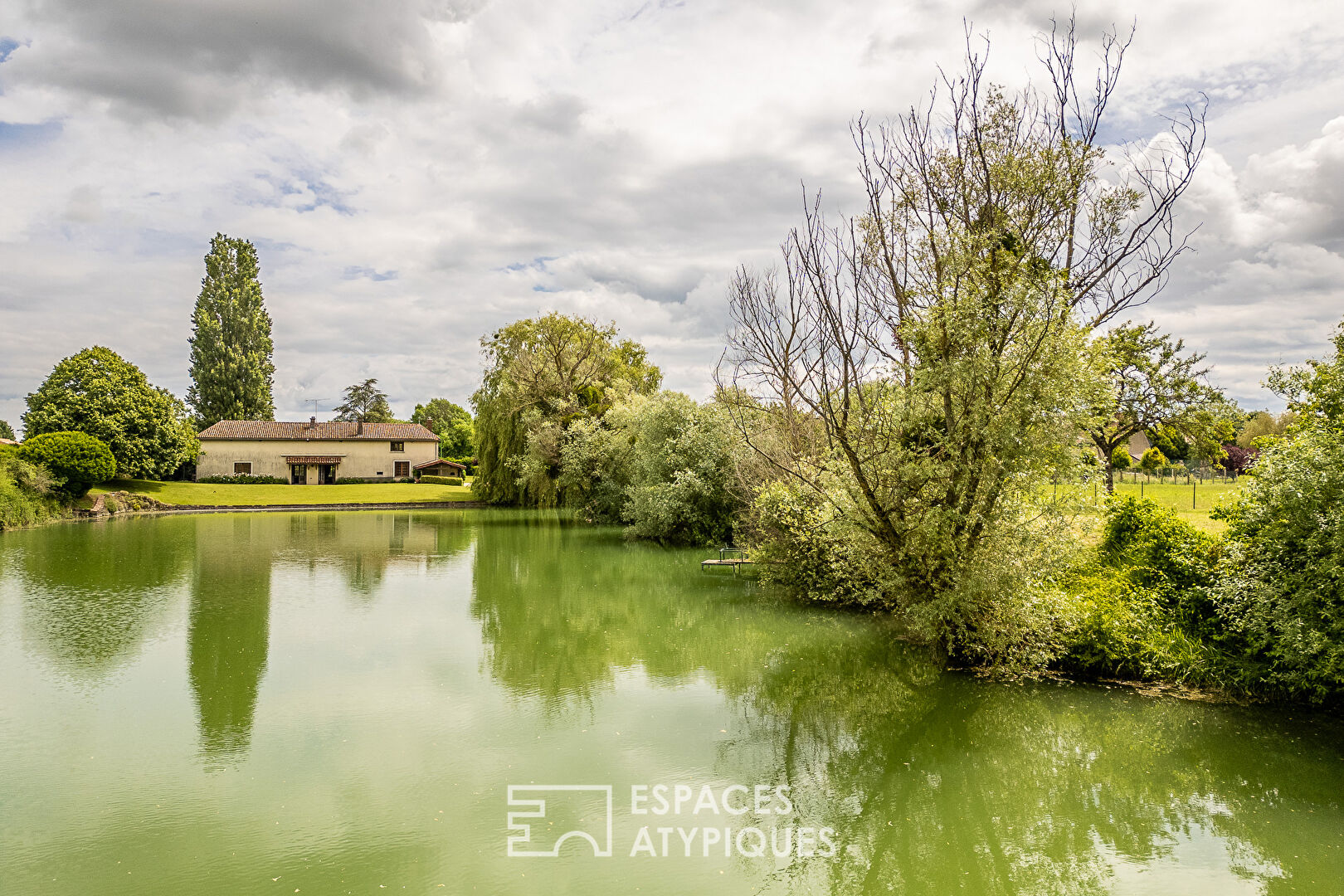 Authentic farmhouse with pond