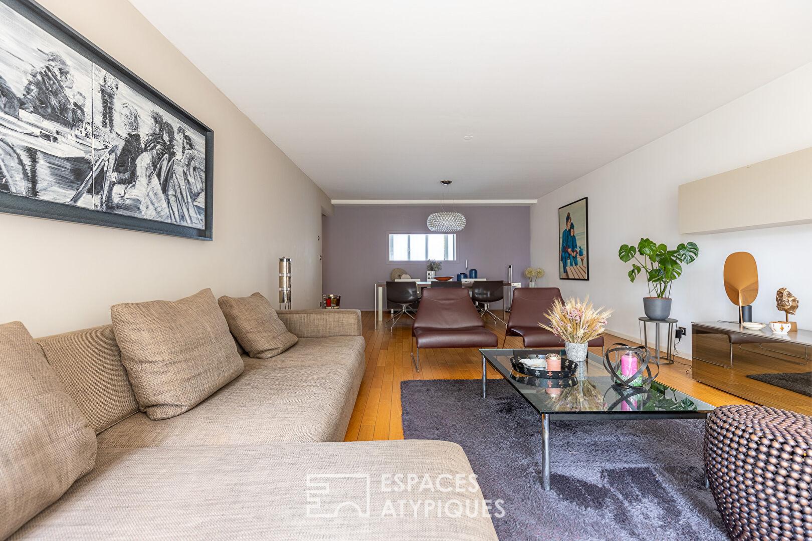 Garden-level apartment in a former brewery