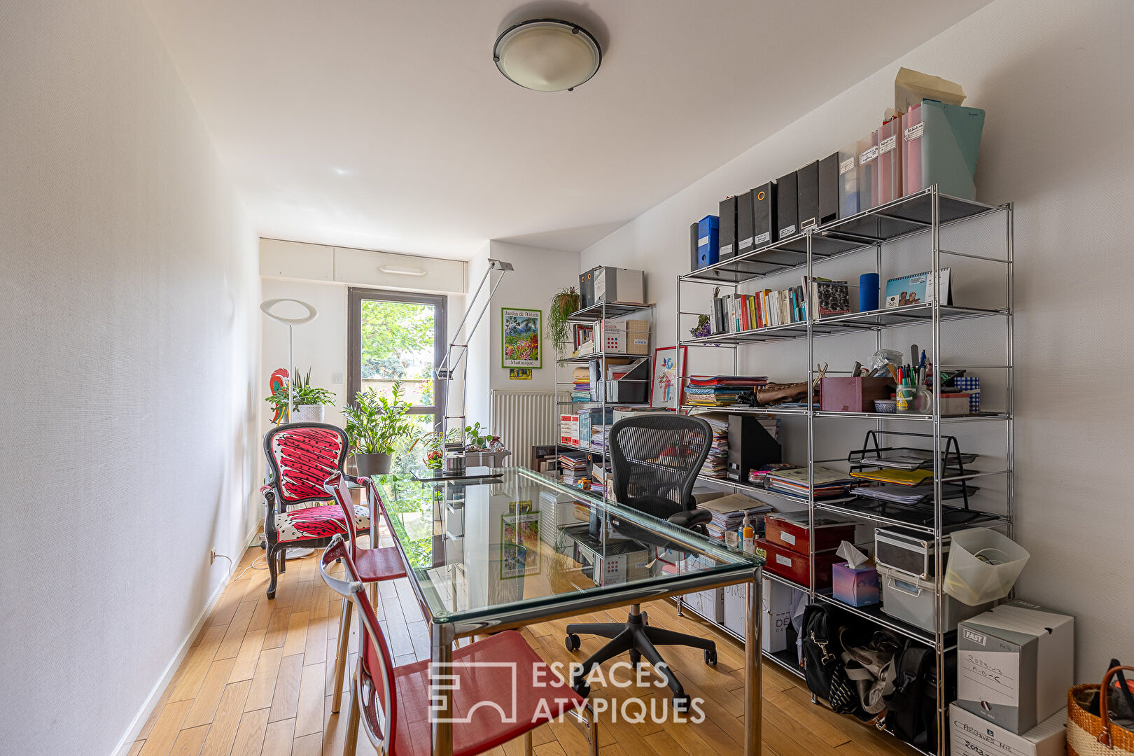 Garden-level apartment in a former brewery