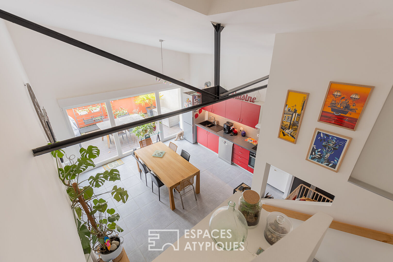 Duplex apartment with terrace in a former metal works