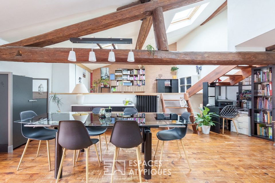 Maison fin XIXe au charme ancien et à l'agencement singulier