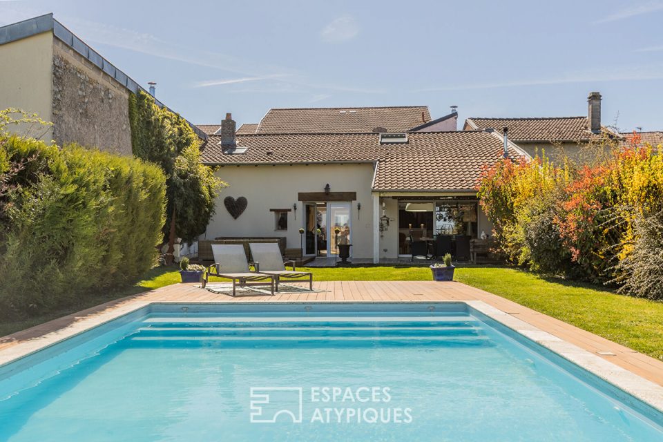 Maison de charme avec piscine aux portes de Metz