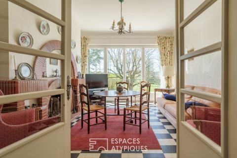 Maison d’architecte et son parc avec étang