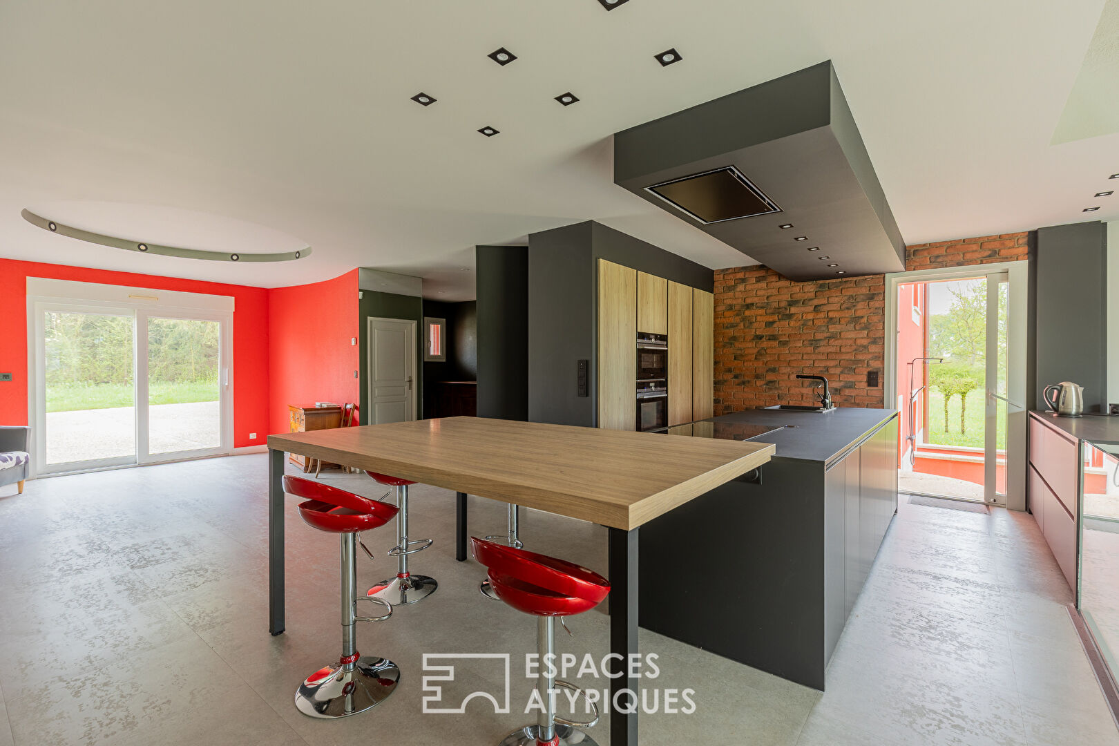 Architect-designed family home with workshop