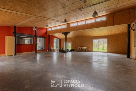 Architect-designed family home with workshop