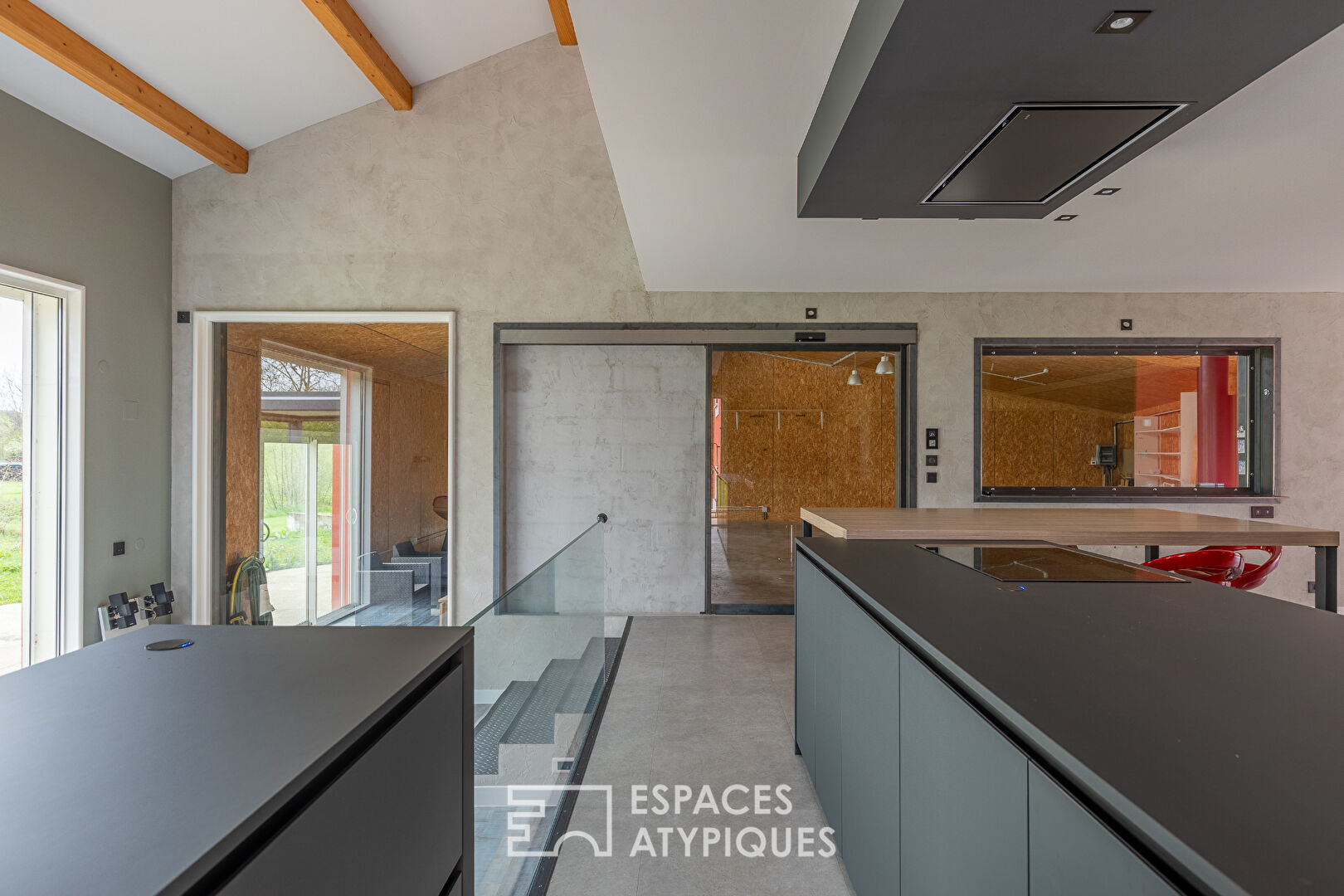 Architect-designed family home with workshop