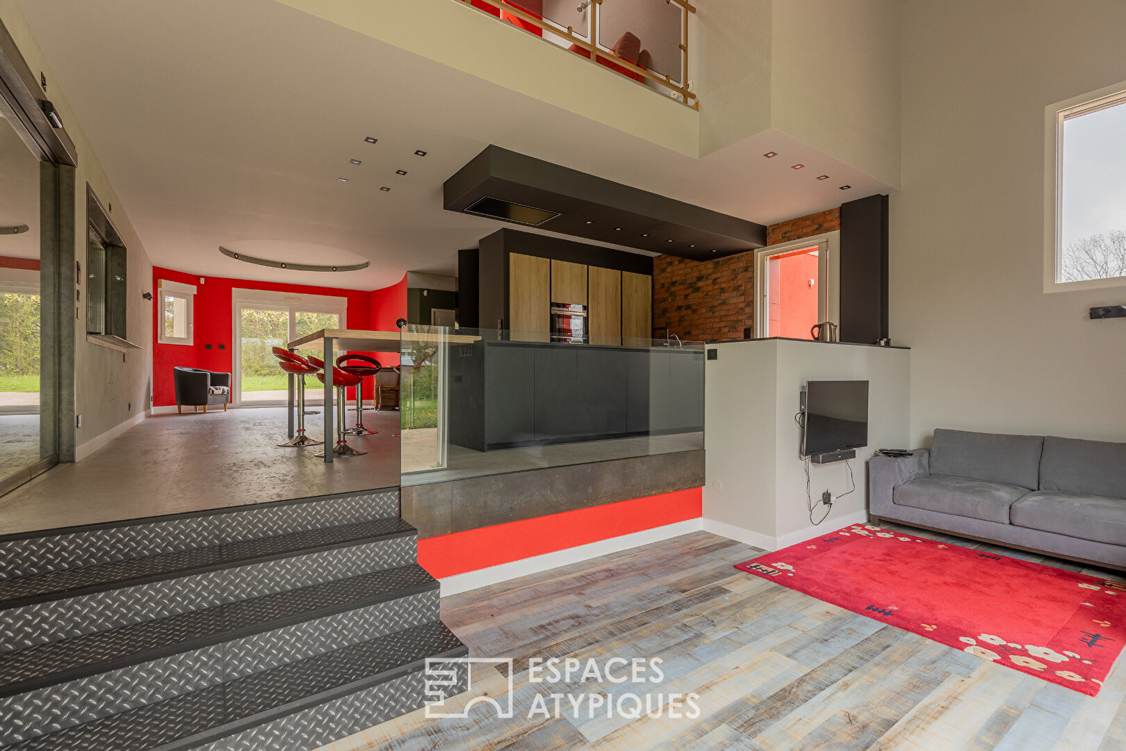 Architect-designed family home with workshop