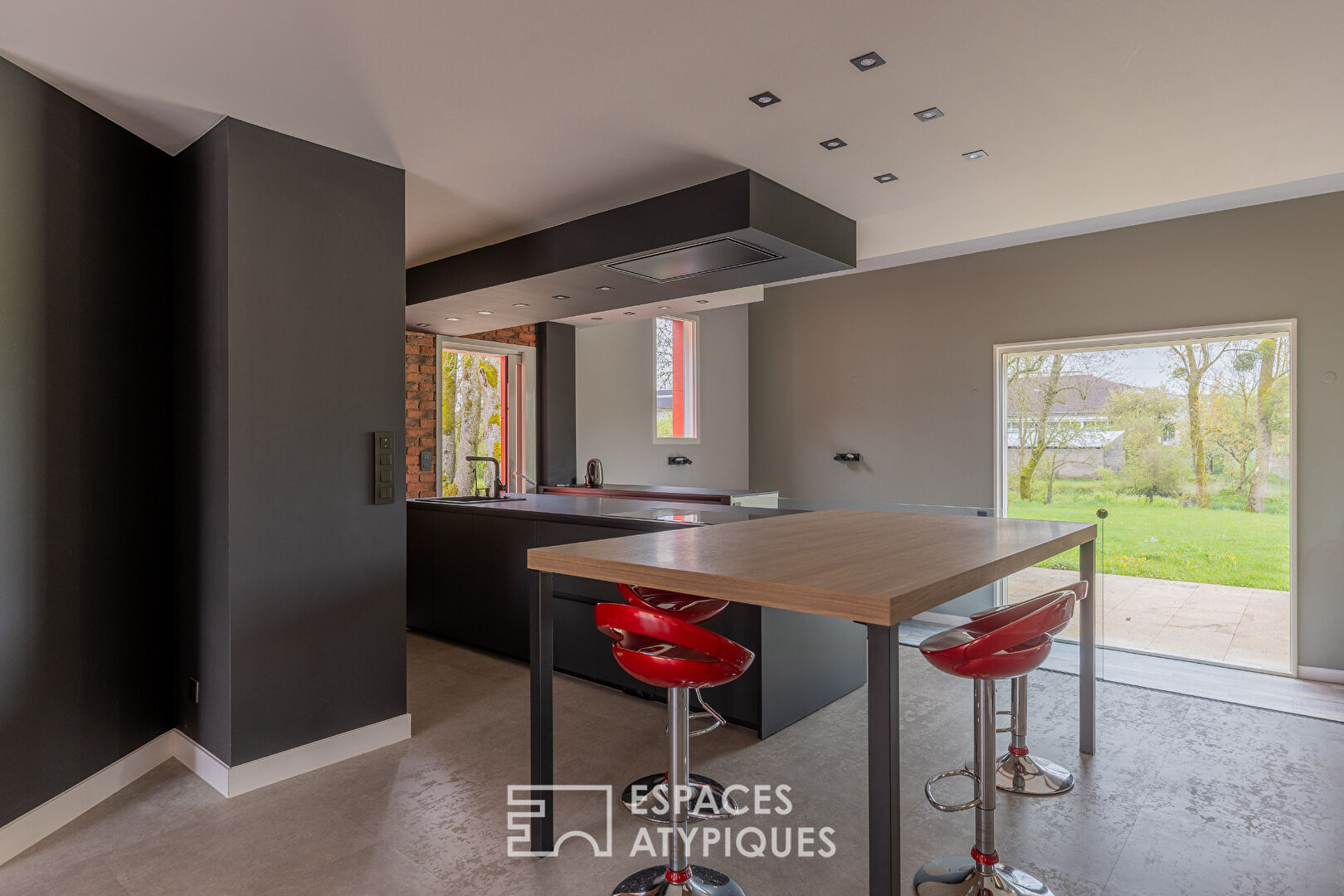 Architect-designed family home with workshop