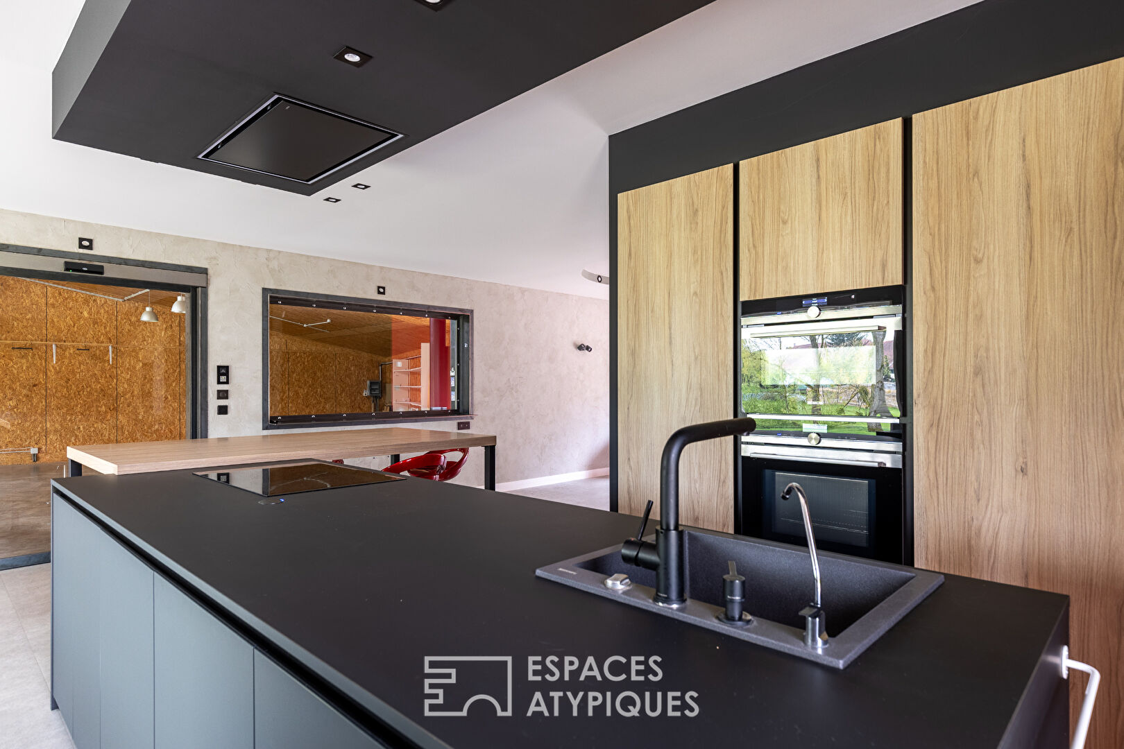 Architect-designed family home with workshop