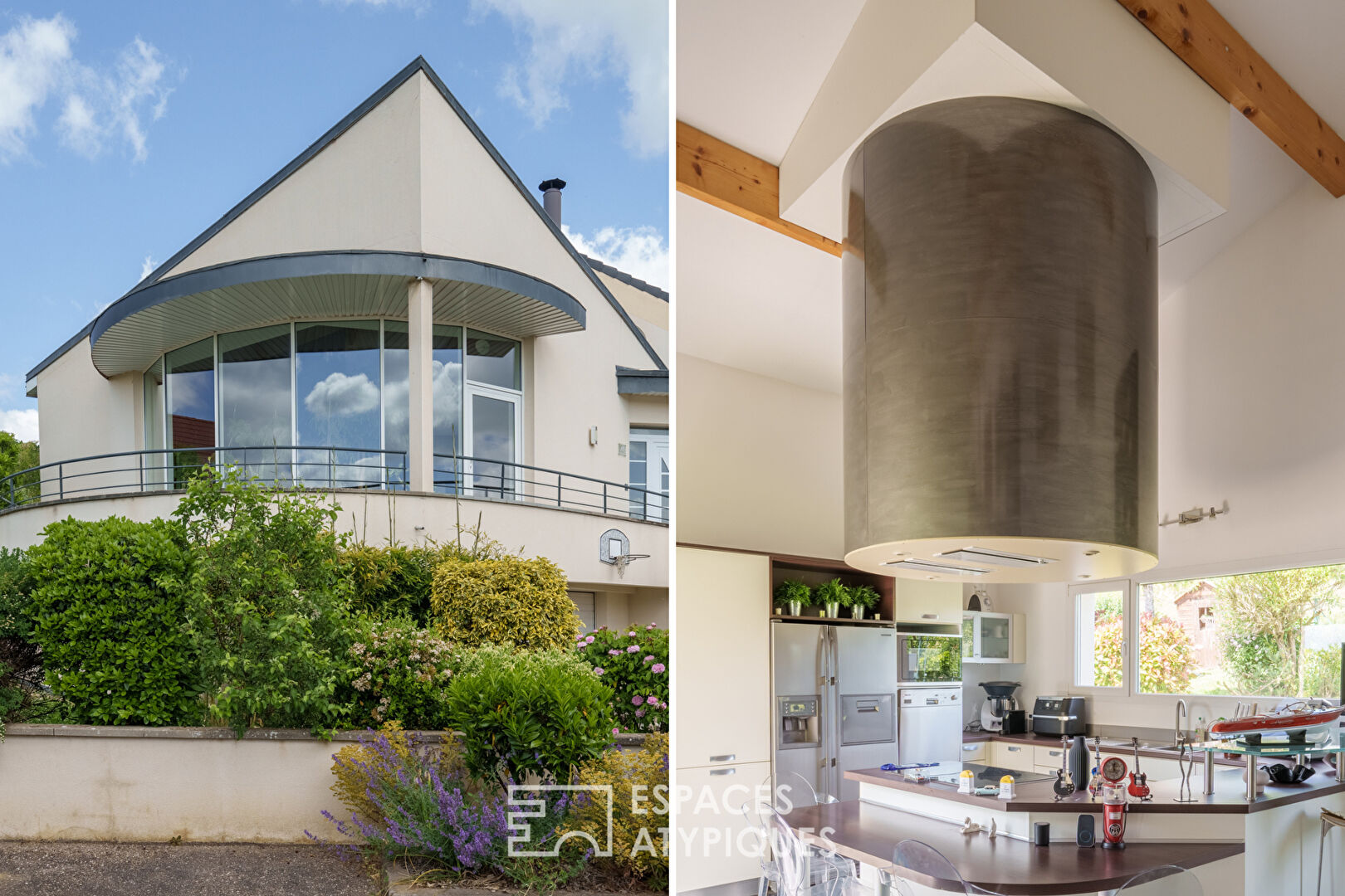 Maison d’architecte avec piscine et vue dégagée