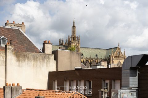 Duplex en dernier étage en coeur de ville