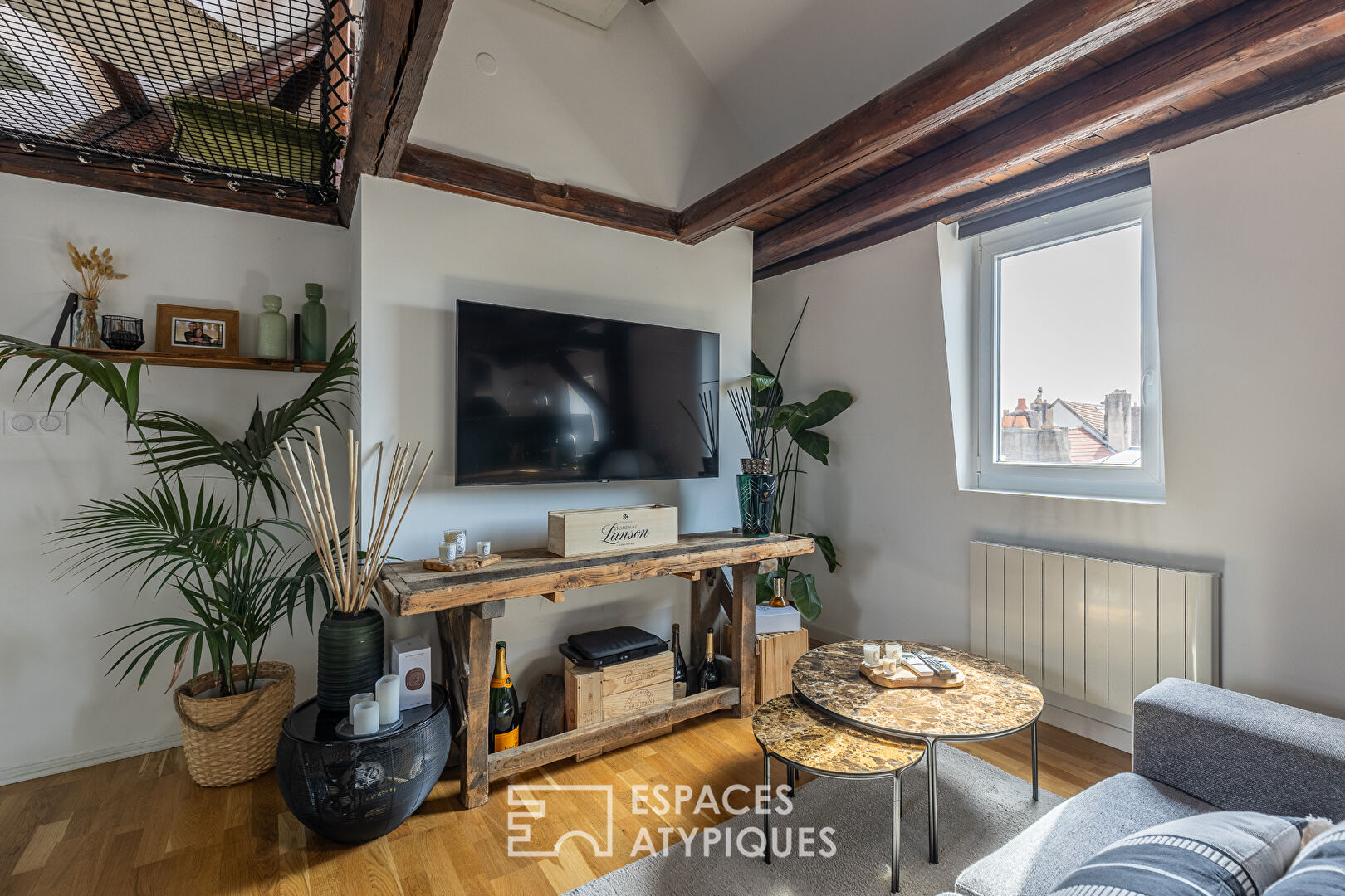 Duplex en dernier étage en coeur de ville