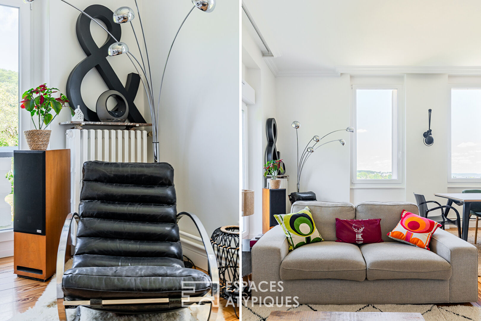 Appartement de charme avec vue dégagée dans un manoir