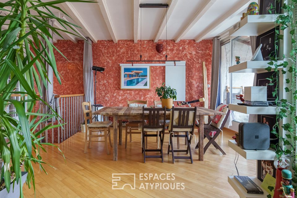 Maison de village et sa terrasse avec vue panoramique