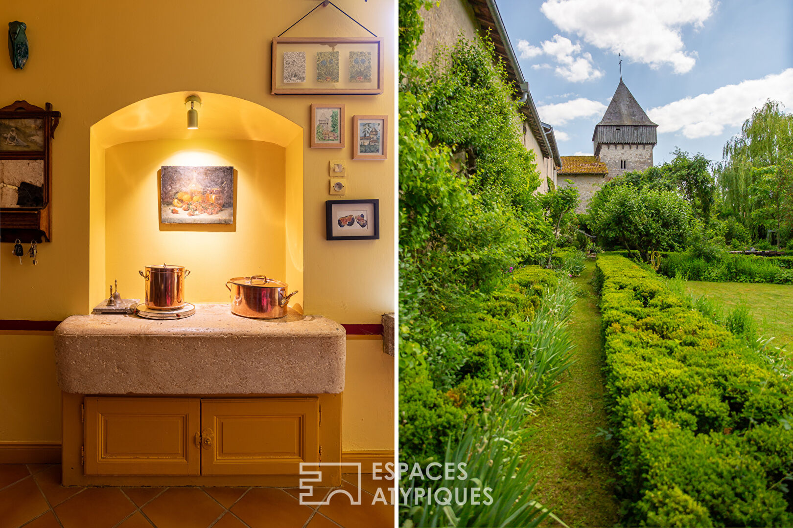 Character house from the late 17th century with a bucolic garden