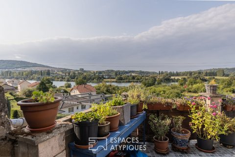 Maison lorraine rénovée avec vue imprenable sur la Moselle