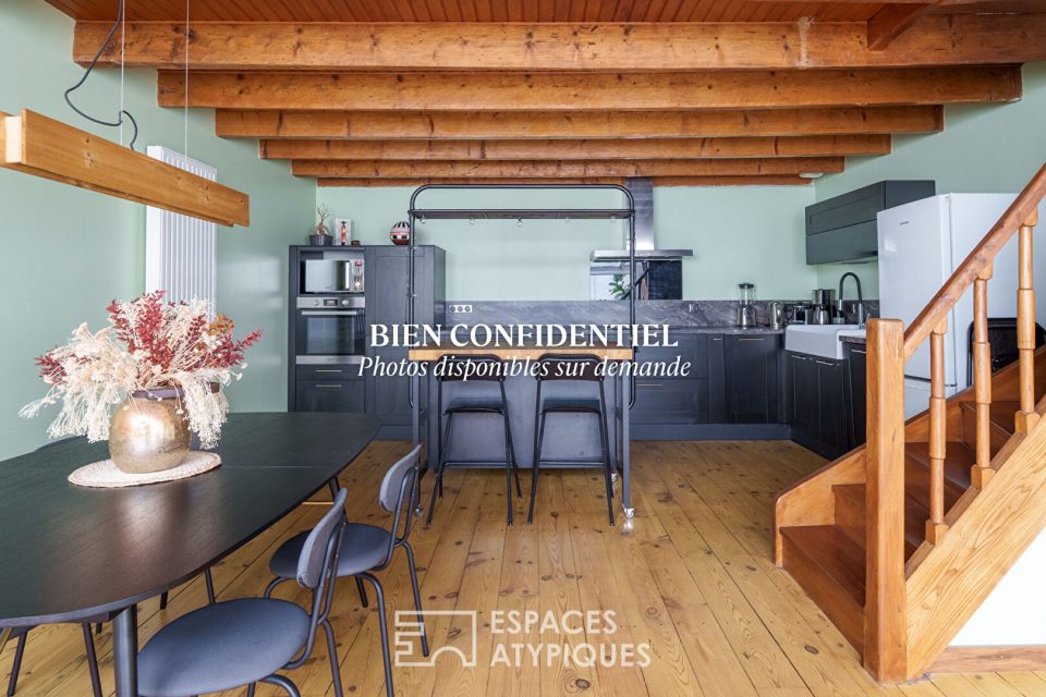 Loft et sa terrasse dans une ancienne menuiserie