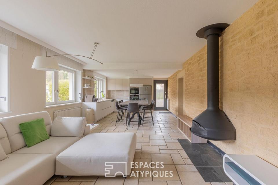 Maison familiale rénovée avec piscine aux portes de Metz