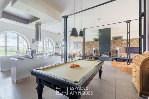 Loft in a former power station with a panoramic terrace