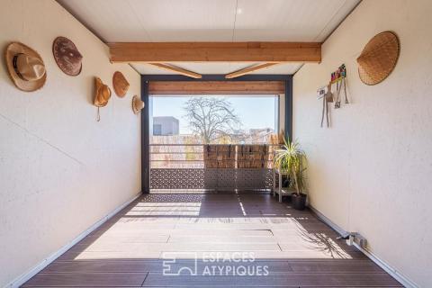 Loft sous les toits et sa terrasse privative quartier Saint-Pierre