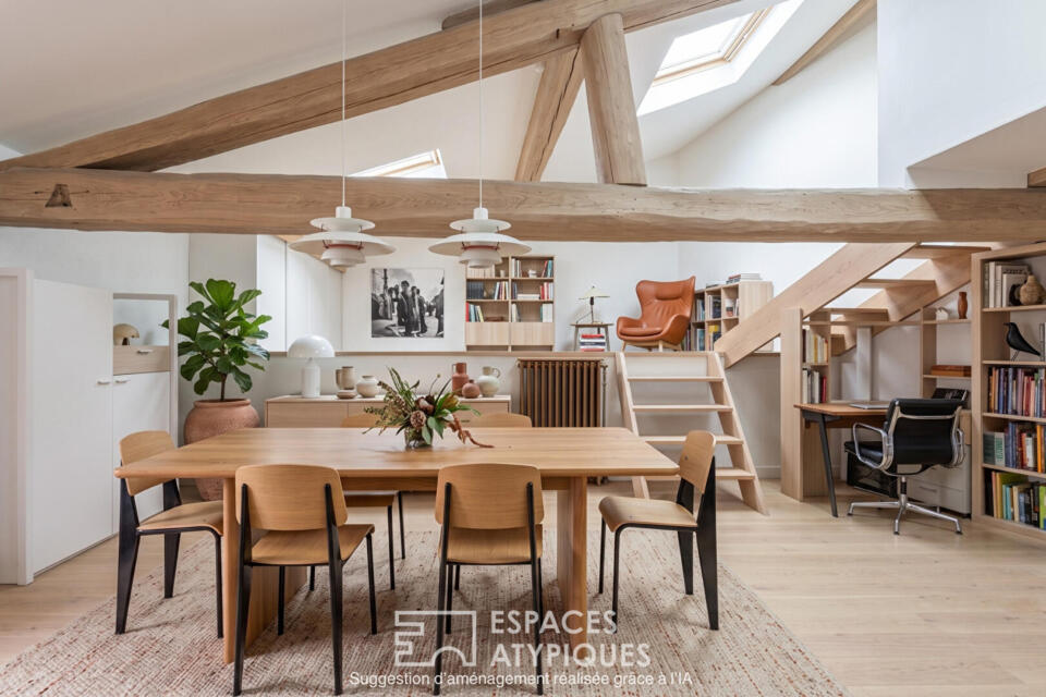 Maison fin XIXe au charme ancien et à l'agencement singulier