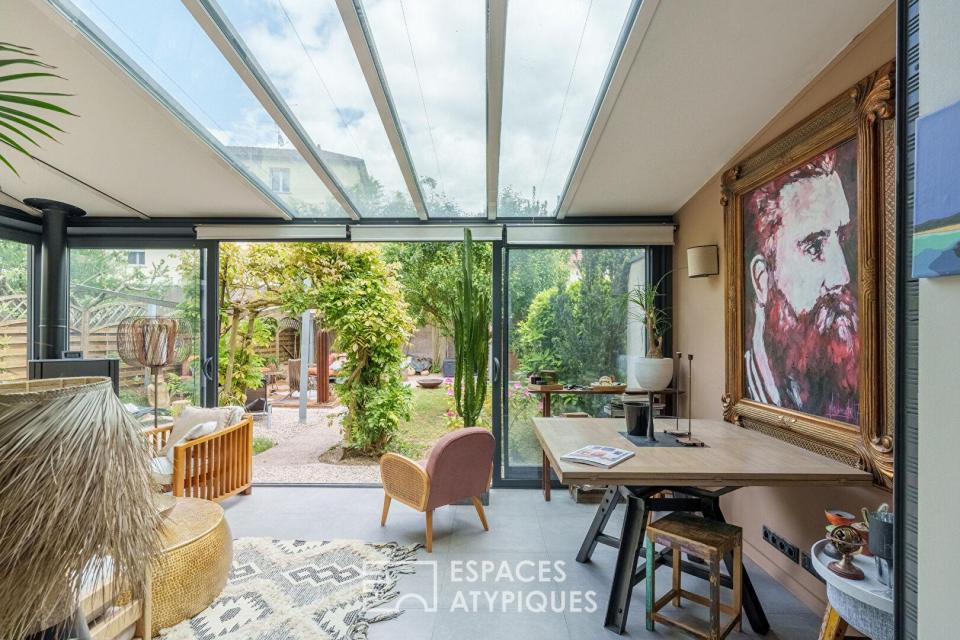 Maison des années 50 rénovée esprit loft