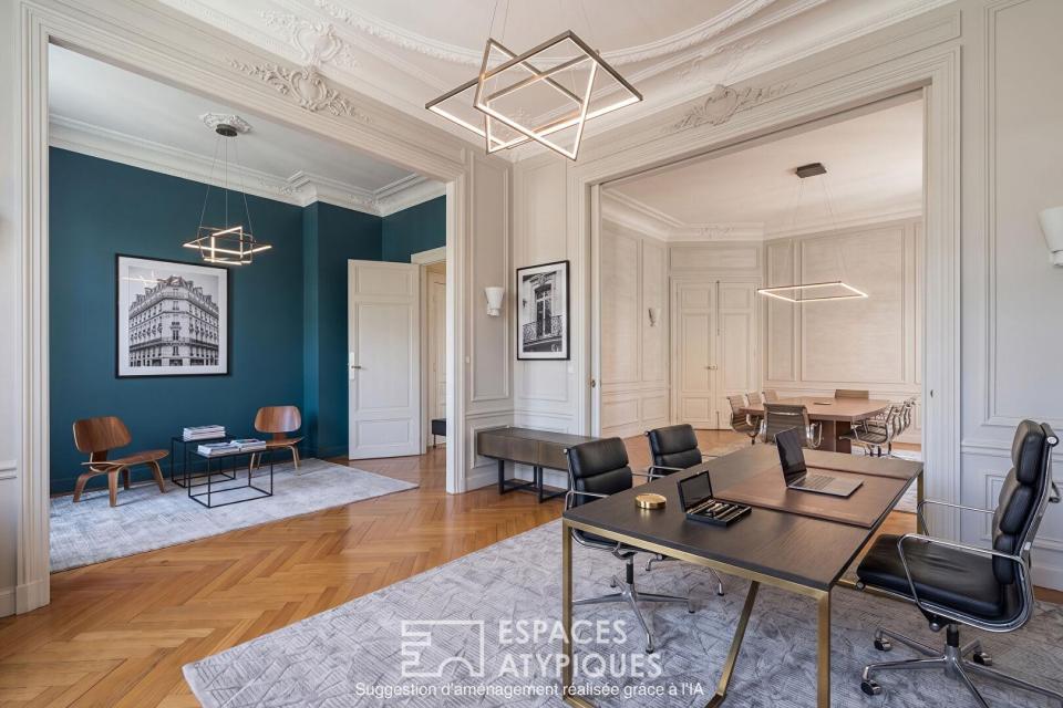 Hôtel particulier et sa terrasse sur les toits