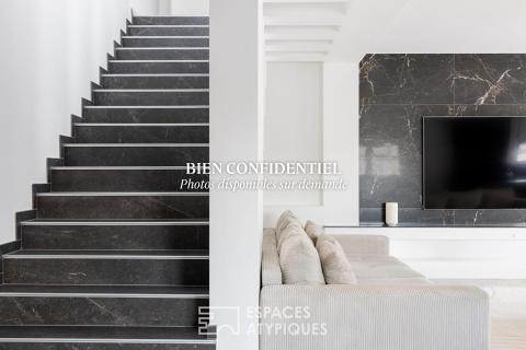 Maison contemporaine aux lignes épurées avec piscine