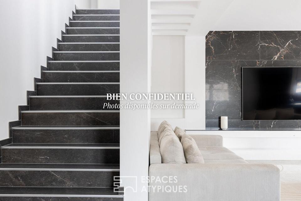 Maison contemporaine aux lignes épurées avec piscine