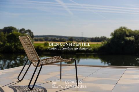 Villa contemporaine passive avec vue panoramique sur la Moselle