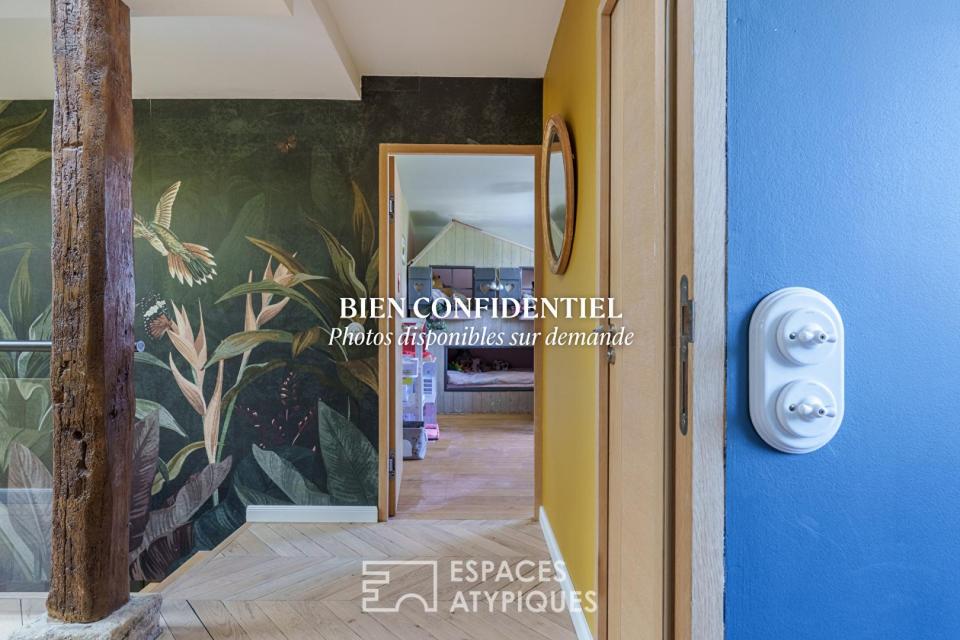 Maison de village contemporaine avec piscine aux portes de Nancy