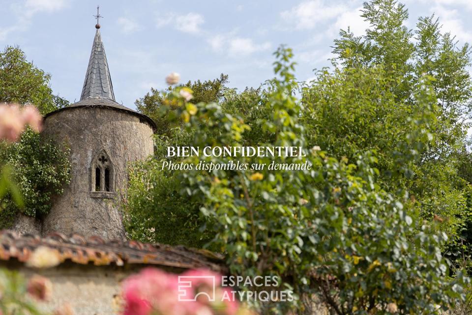 Ancienne maison bourgeoise au caractère historique et vergers clos de murs