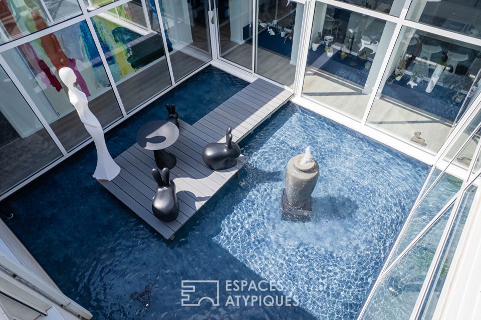 Villa contemporaine avec piscine et patios - Réf. 76