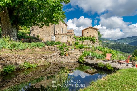 15th century fortified house in Ardèche Verte