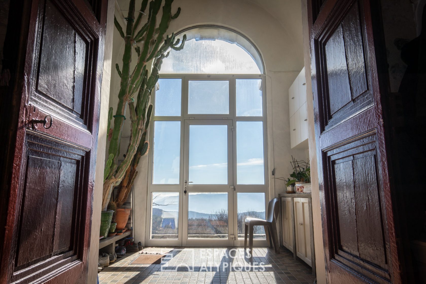 Old temple renovated into a loft with panoramic view