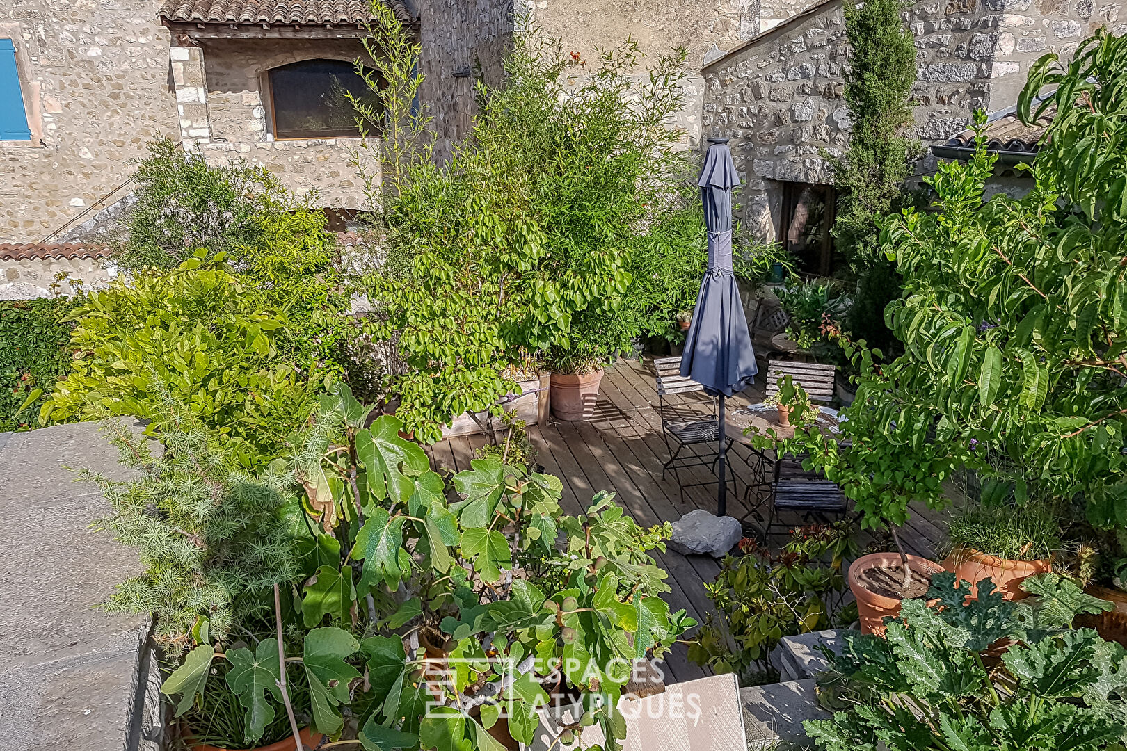 Charming village house with terrace in South Ardèche