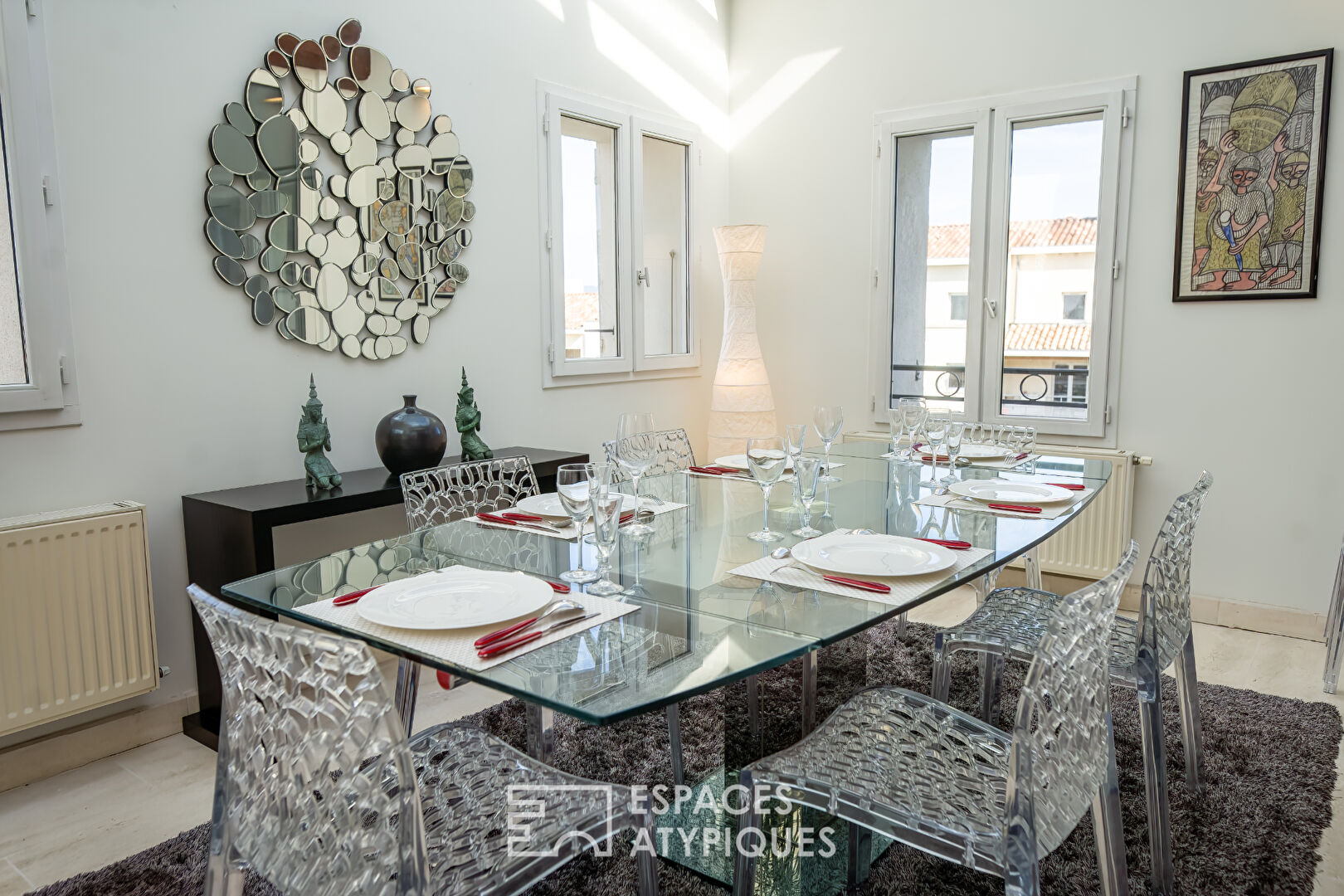 Flat with terrace and hammam on the roofs of Montelimar