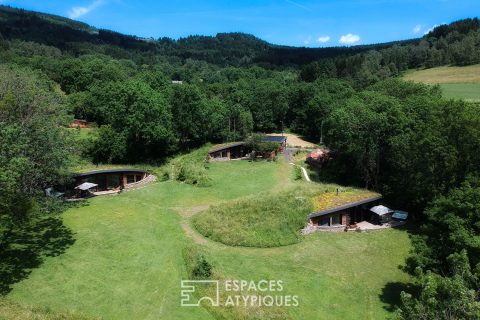 Triptyque d’écolodges, pour un habitat insolite en Haute-Loire