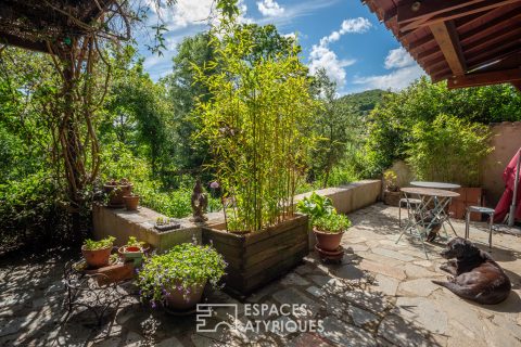 Charming wooden house in the middle of a beautiful pleasure garden in Vals les Bains