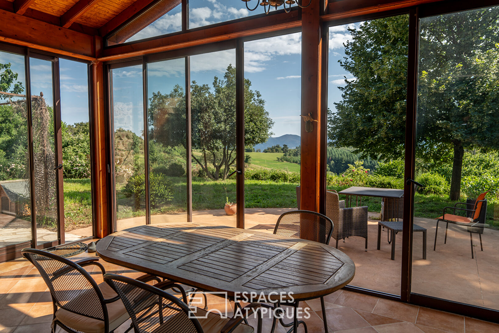 Charming property in the Ardèche with views and meadows