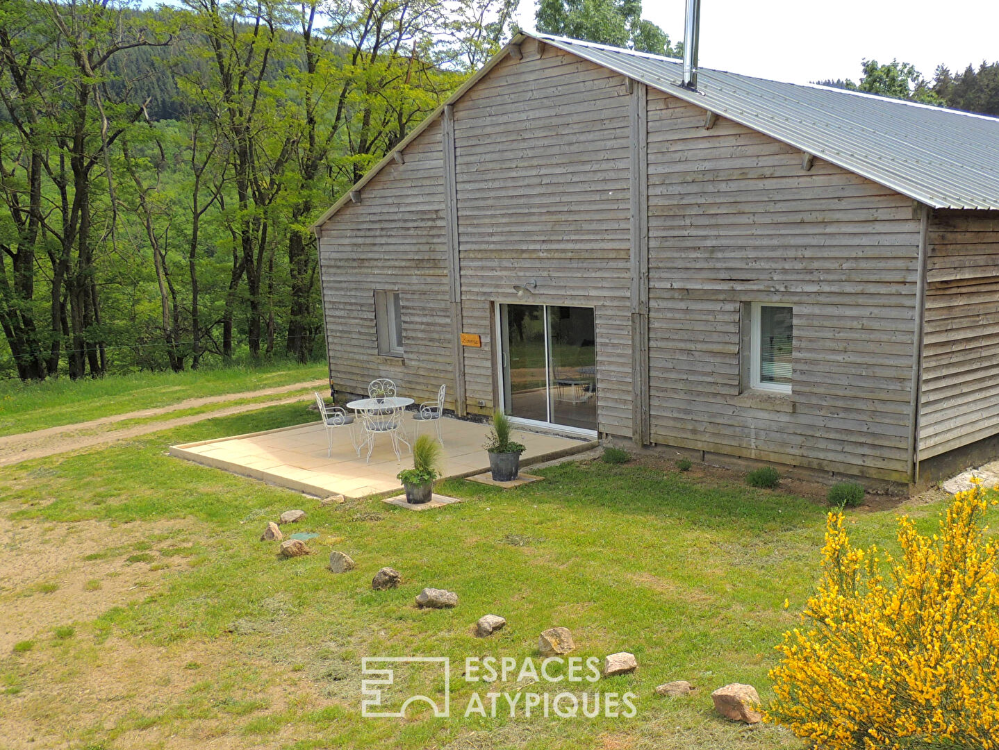 Superb Stone Property with Barn on a 5-Hectare Estate in Ardèche