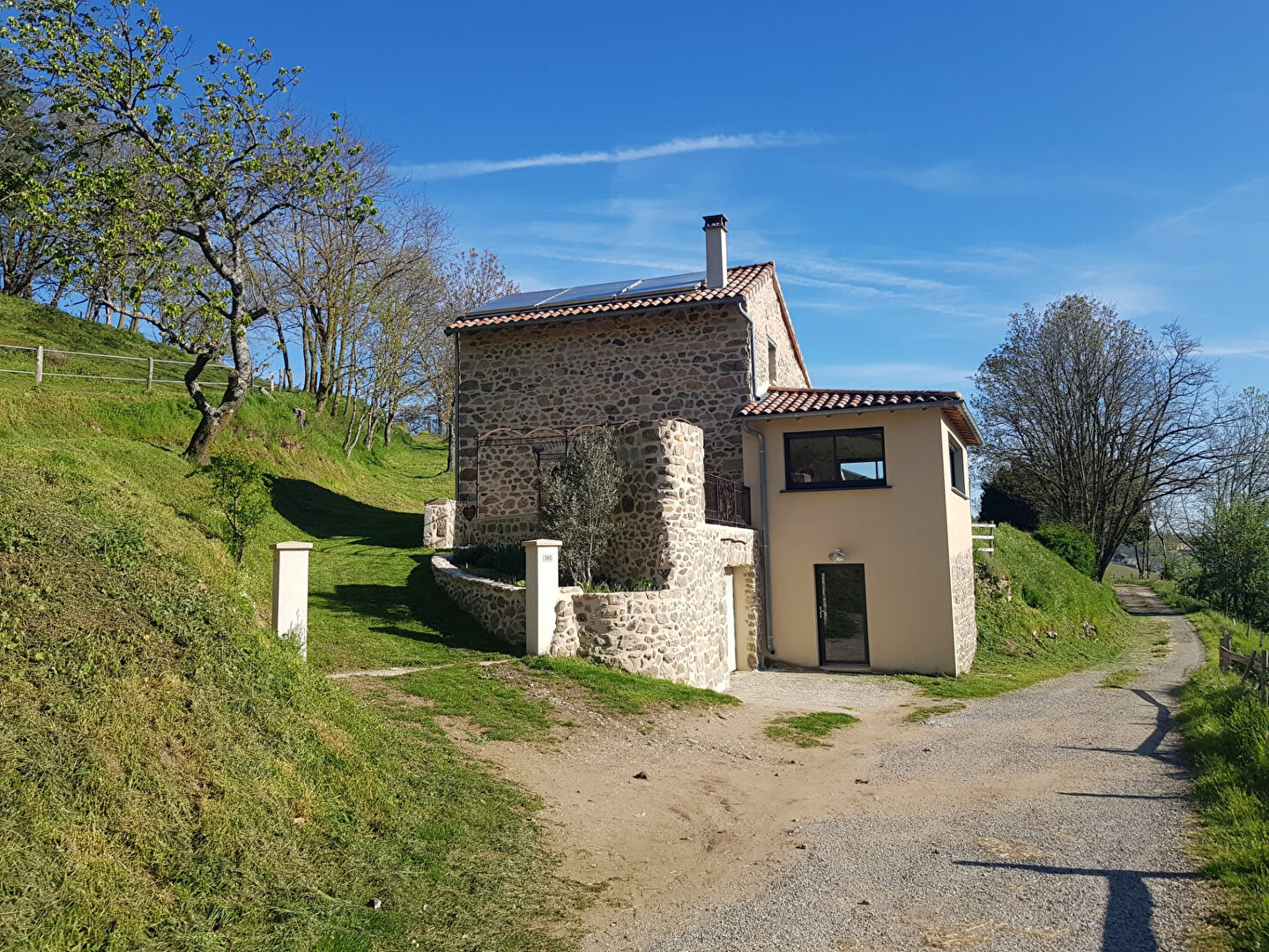 Superb Stone Property with Barn on a 5-Hectare Estate in Ardèche