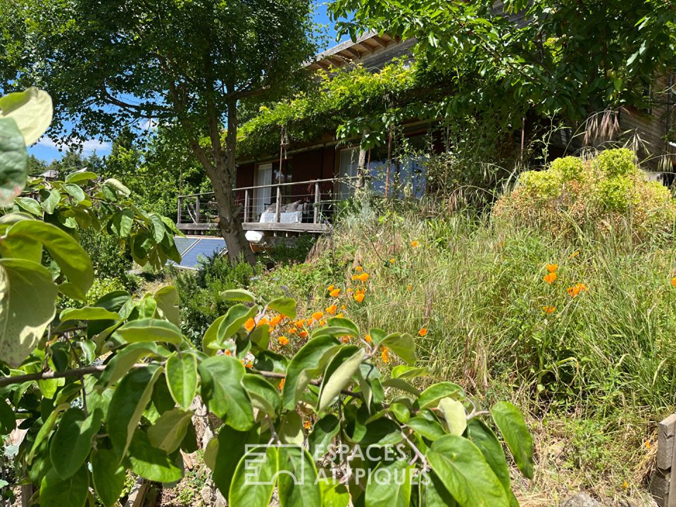 Maison bio-climatique en ossature bois en Ardèche