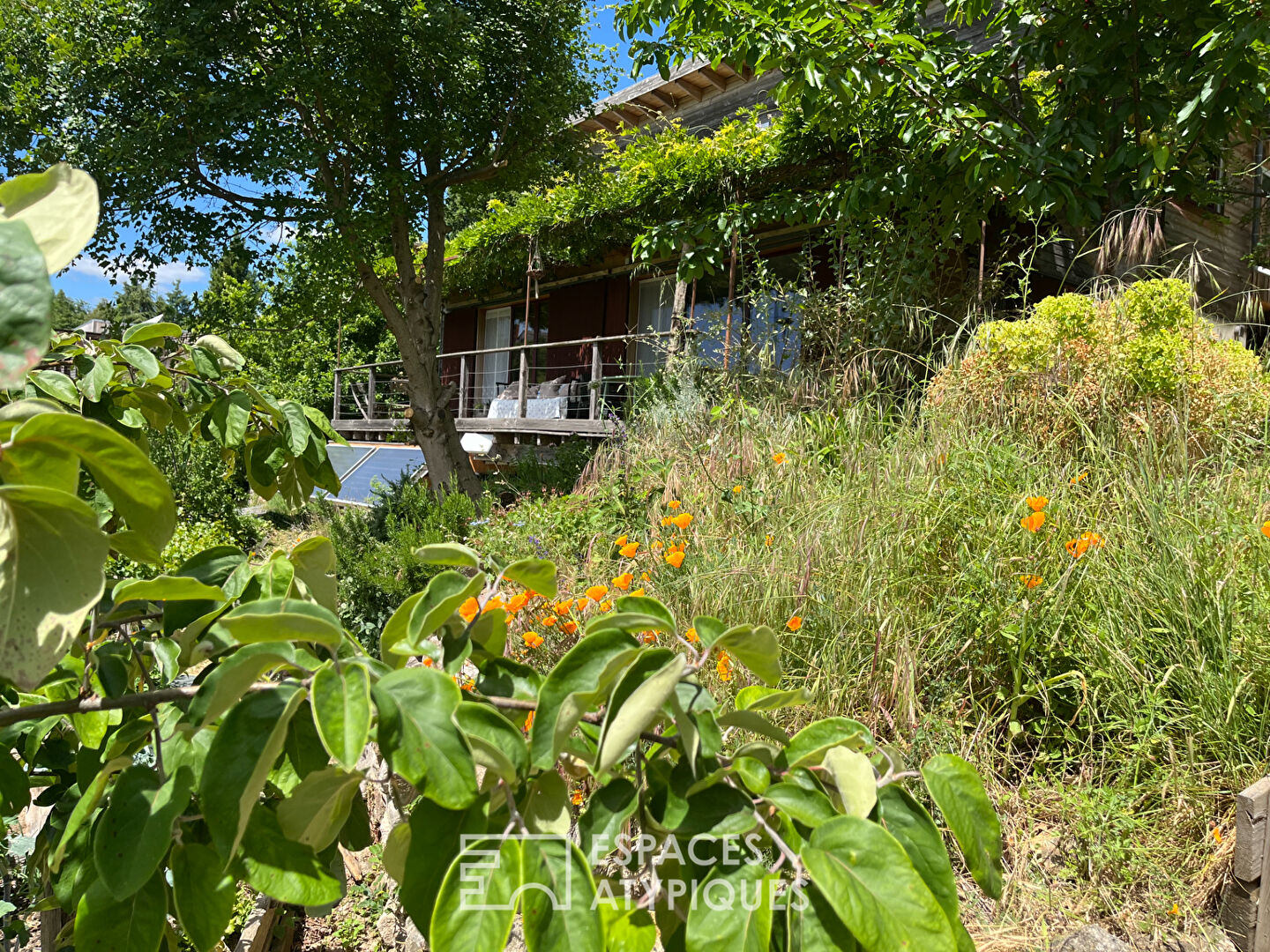 Maison bio-climatique en ossature bois en Ardèche