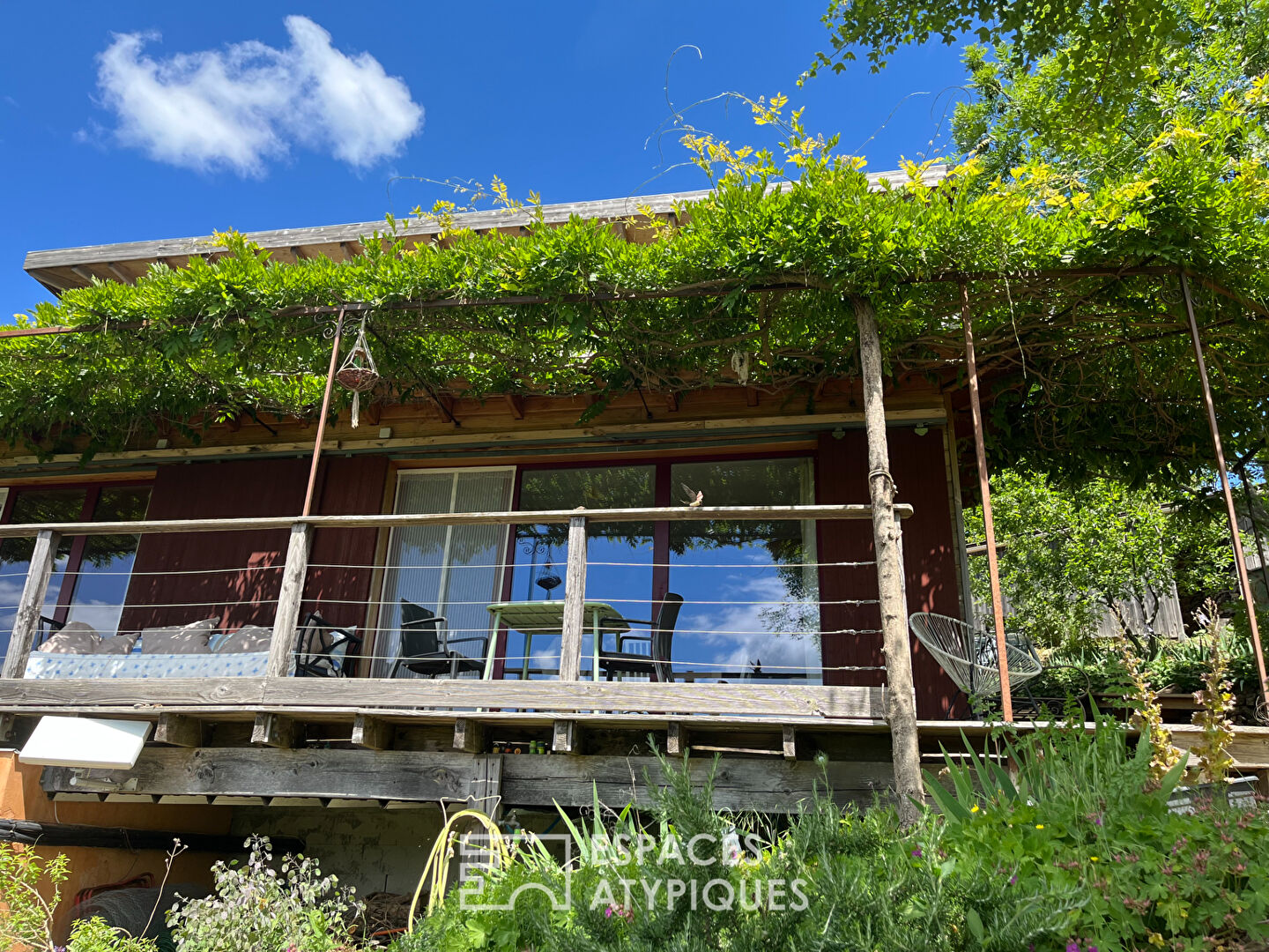Maison bio-climatique en ossature bois en Ardèche