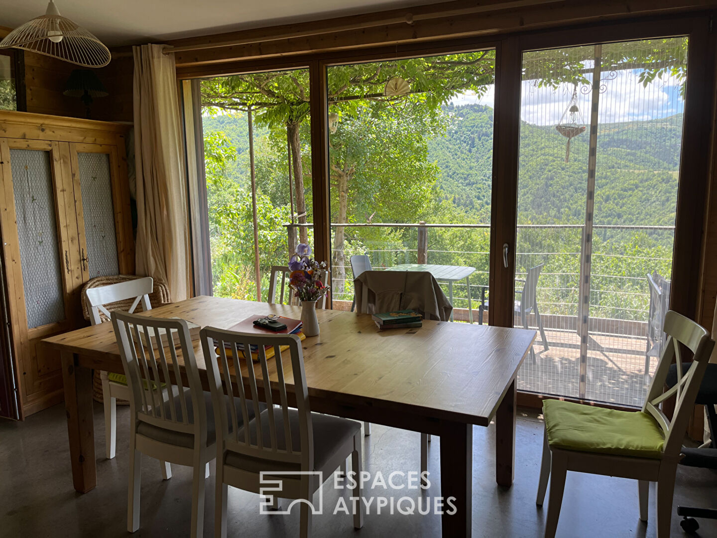 Maison bio-climatique en ossature bois en Ardèche