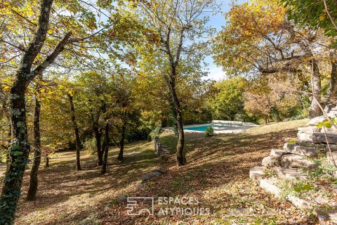 High-end property with views, spacious rooms, and landscaped garden